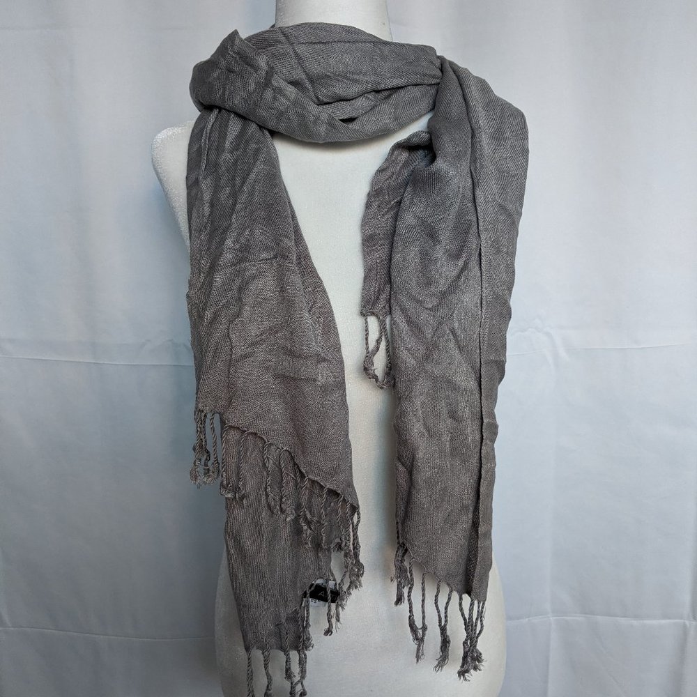 Apt 9 Gray Scarf Shawl Wrap One Size
